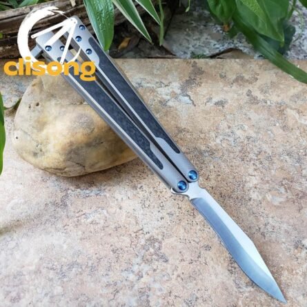 TheOne Carbon Fiber Titanium EX-10 Balisong - Image 20