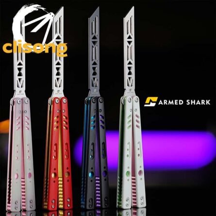 Armed Shark Aluminum Channel BRS Replicant (REP) Balisong