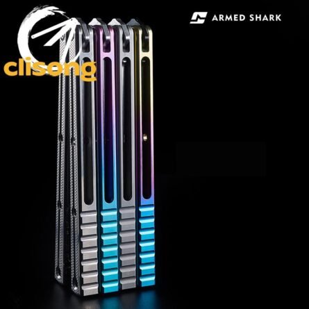 Armed Shark Titanium Krake Raken (Kraken) V3 Balisong - Image 12