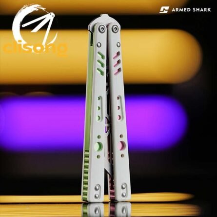 Armed Shark Aluminum Channel BRS Replicant (REP) Balisong - Image 12