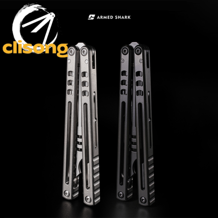 Armed Shark Madko Balisong Titanium Handle - Image 4