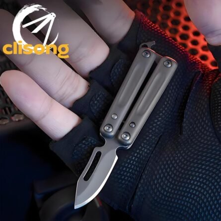 Mini Balisong Keychain - Portable Pocket Knife - Image 6