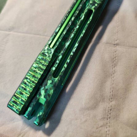 Custom Titanium Balisong Ice-Crystal Effect Service - Image 4