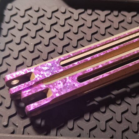 Custom Titanium Balisong Ice-Crystal Effect Service - Image 6