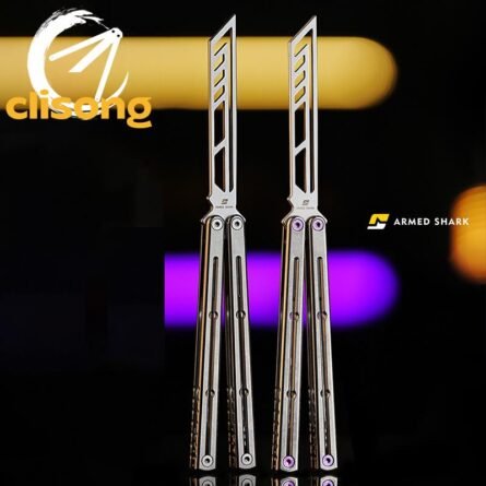 New Armed Shark Titanium Krake Raken (Kraken) V3 Balisong
