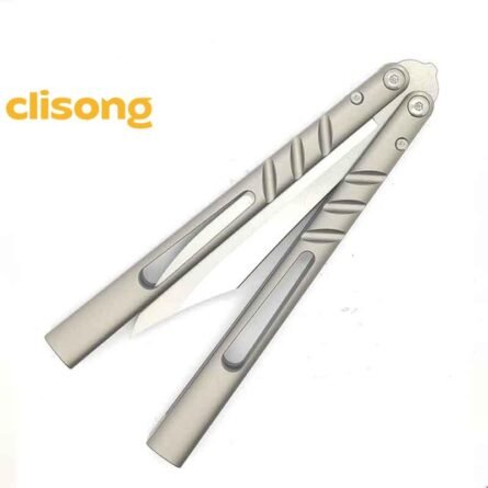 Titus BRS Latchless Titanium Channel Alpha Beast (CHAB) Balisong - Image 16