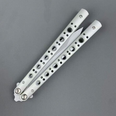 Banshu BM67 Balisong Clone 7075 Aluminum Handle with False - Image 6