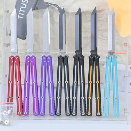 Titus Kraken V3 Grooved Edition Balisong 7075 Aluminum False - Image 3