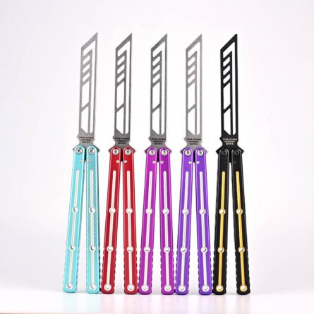 Titus Kraken V3 Grooved Edition Balisong 7075 Aluminum False - Image 2