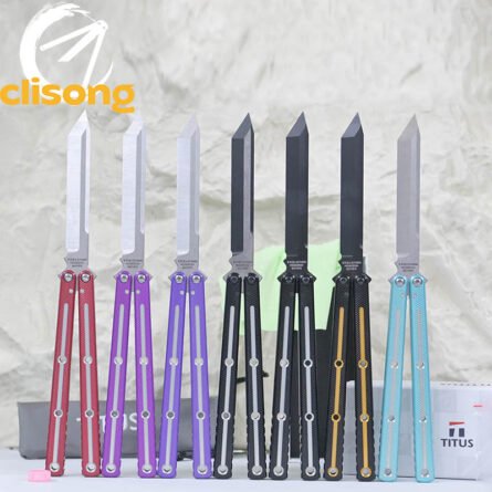 Titus Kraken V3 Grooved Edition Balisong 7075 Aluminum False