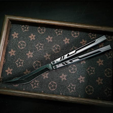 Once Original Design Alpha Bone Balisong 7075 Aluminum Alloy Handle False - Image 9