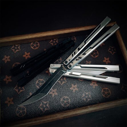 Once Original Design Alpha Bone Balisong 7075 Aluminum Alloy Handle False - Image 2