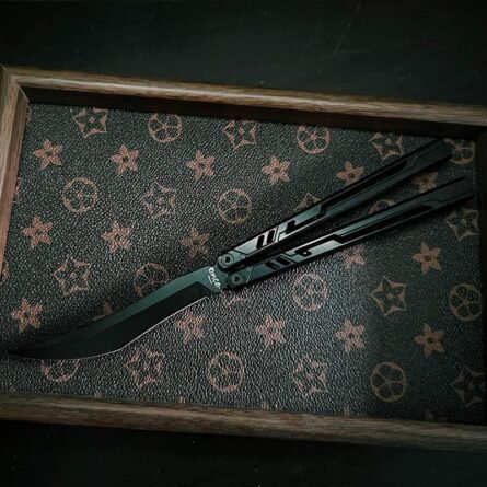 Once Original Design Alpha Bone Balisong 7075 Aluminum Alloy Handle False - Image 7